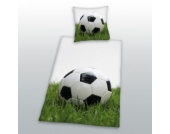 Kinderbettwäsche Fußball, Linon, 135 x 200 cm